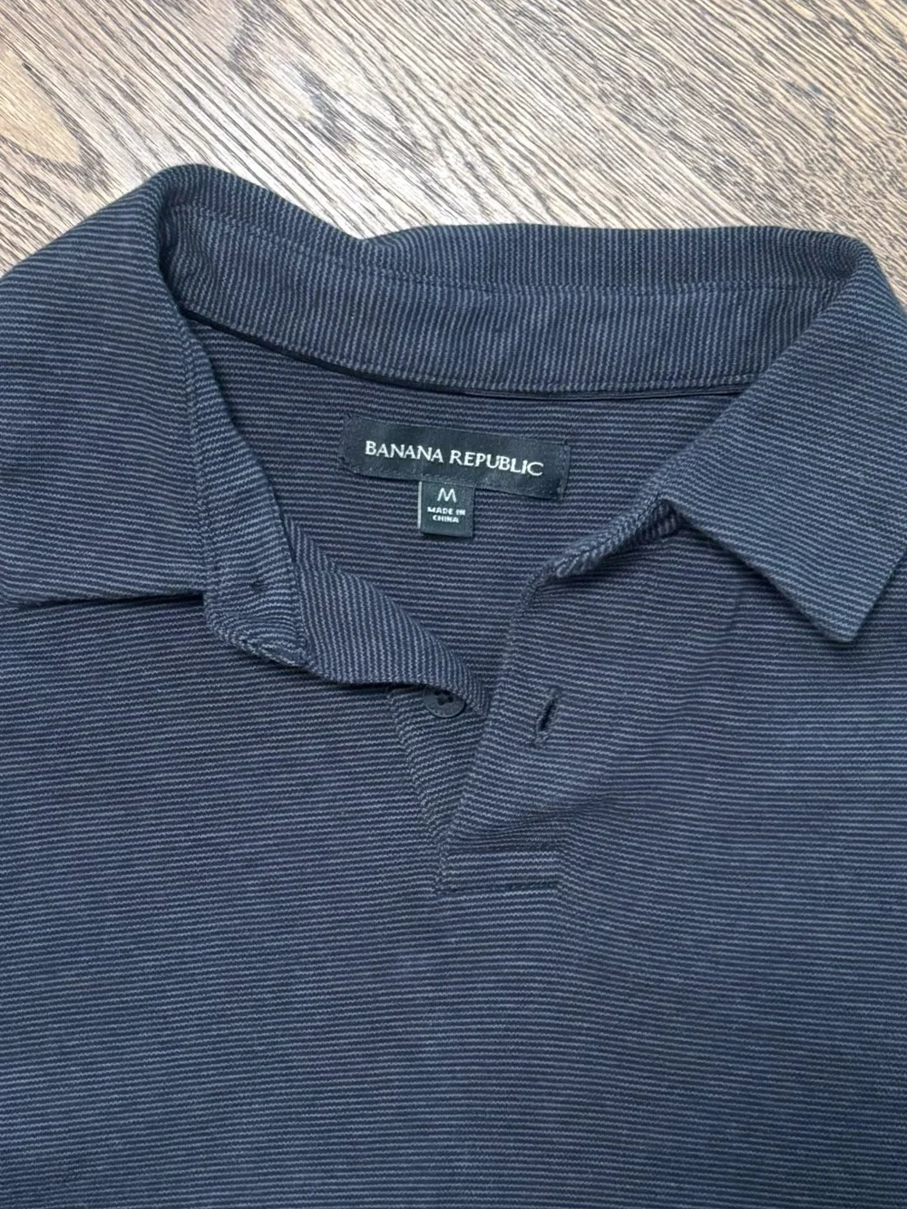 Banana Republic | Men's Navy Pique Polo Shirt